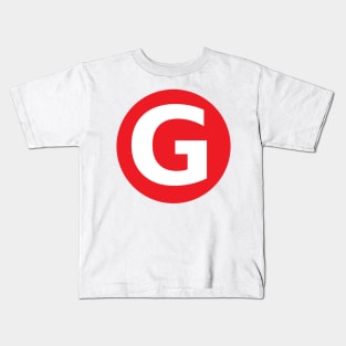 Letter G Big Red Dot Letters & Numbers Kids T-Shirt